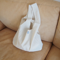 再々販　ECO BAG NATURAL COTTON&LINEN - MIDDLE size 4枚目の画像