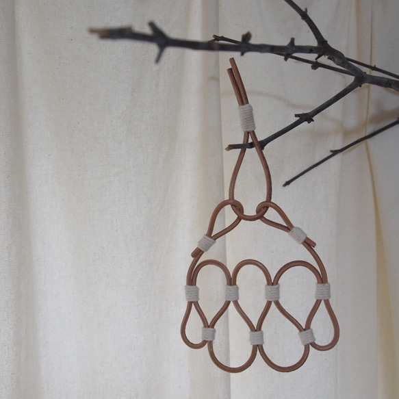 OR2007-1 / LEATHER AND COTTON ORNAMENT-1 6枚目の画像