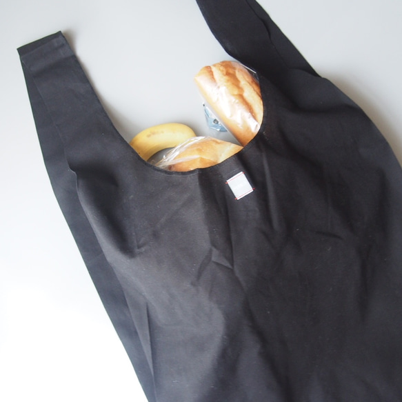 新色　BLACK！ECO BAG COTTON - L size 3枚目の画像