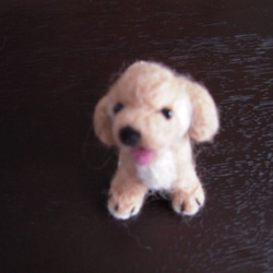 羊毛フェルトの子犬 1枚目の画像