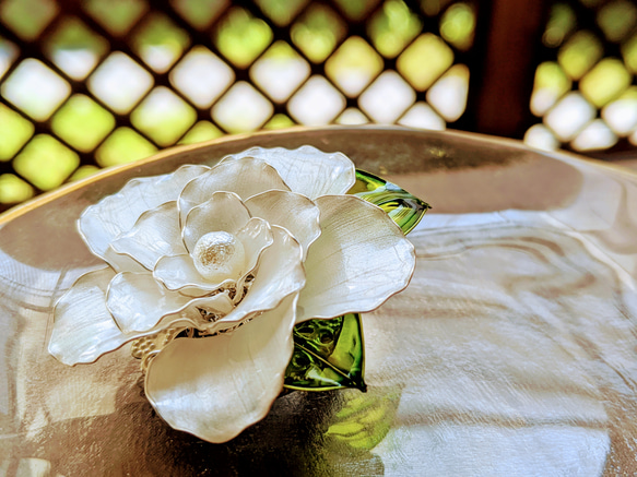 白花のブローチ*･wireflower✾ 3枚目の画像