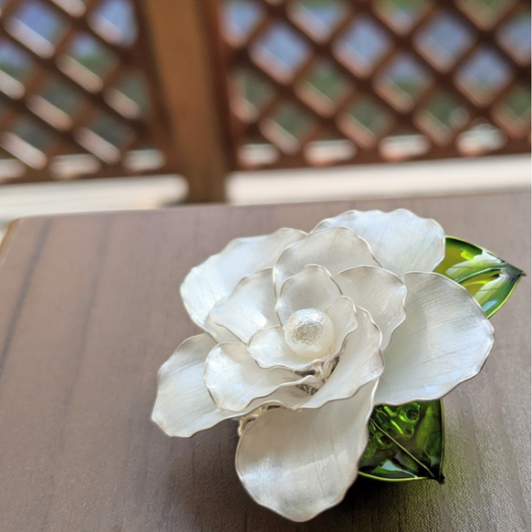 白花のブローチ*･wireflower✾ 5枚目の画像