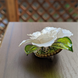 白花のブローチ*･wireflower✾ 6枚目の画像