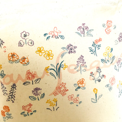 【送料無料】たくさんのお花のミニトート 4枚目の画像