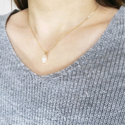 涙型ネックレス AcuteAccent/perfume bottle series アメシスト 涙型 -香水瓶の