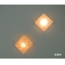 【乾電池照明】ＬＥＤ　ブラケット照明　立体の花模様　<BRD106> 4枚目の画像