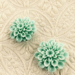 【免費送貨】“Mint Green 2 Set”Dahlia Cabochon 第2張的照片