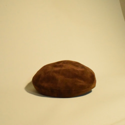 牛革 レザーキャスケット(ハンチング) “bronze” 4枚目の画像