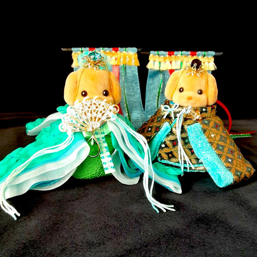 ✨豪華金蘭✨ シルバニアの雛人形の衣装 人形セット 雛人形 京15