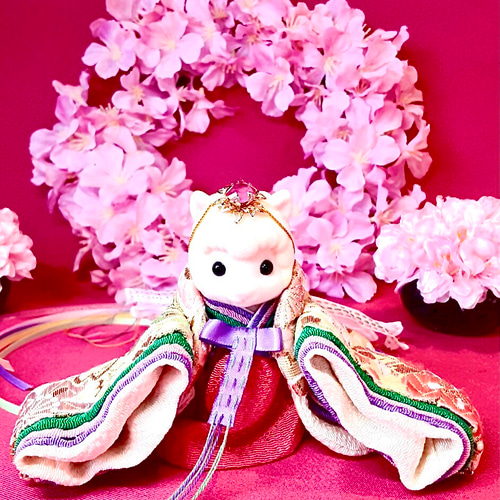 おにおん　シルバニア　おひなさま　着物　ハンドメイド　ミニチュアドール 縫わない】超簡単‼5分DIY シルバニアのお雛様の着物の作り方