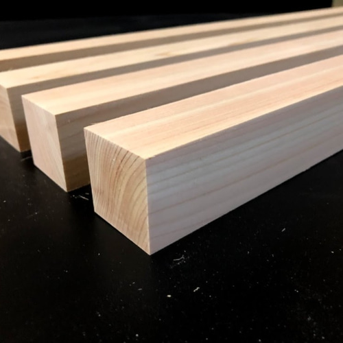桧(ひのき)角材4本セット☆40mm×40mm×900mm☆受注生産☆国産