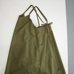 cotton cupro wrapped camisole dress (green) 5枚目の画像