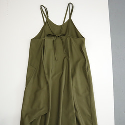 cotton cupro wrapped camisole dress (green) 8枚目の画像