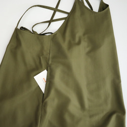 cotton cupro wrapped camisole dress (green) 10枚目の画像