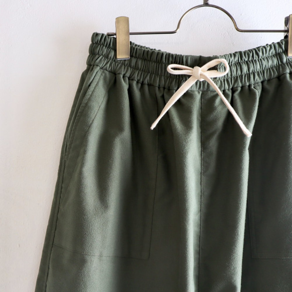 semi-suede bakers sarruel 2nd pants (olive) 3枚目の画像