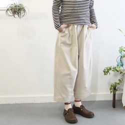 semi-suede bakers sarruel 2nd pants (olive) 8枚目の画像