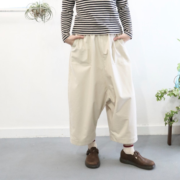 semi-suede bakers sarruel 2nd pants (olive) 9枚目の画像