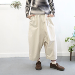 semi-suede bakers sarruel 2nd pants (greige) 1枚目の画像