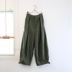 semi-suede squash pants (olive) 7枚目の画像