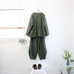 semi-suede squash pants (olive) 10枚目の画像