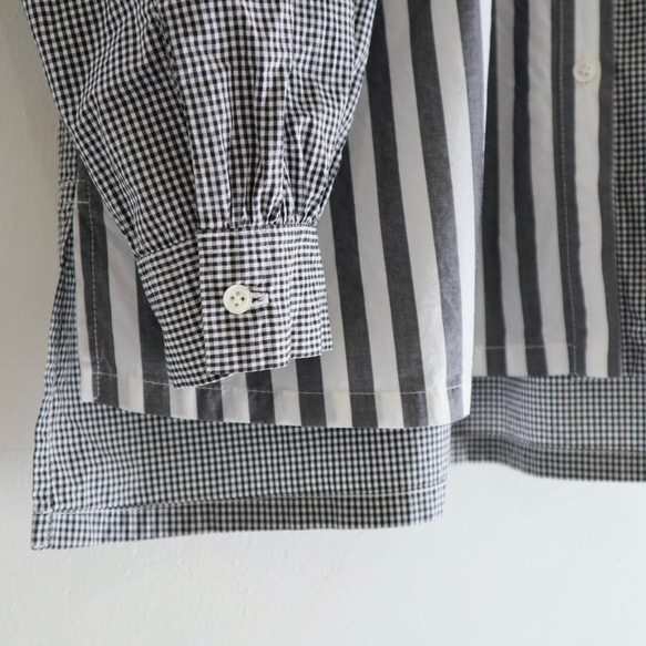 organic cotton frill pocket blouse (pattern mix) 4枚目の画像