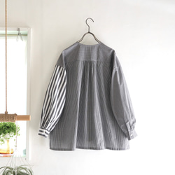 organic cotton frill pocket blouse (pattern mix) 5枚目の画像