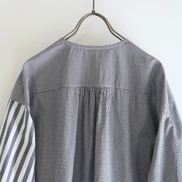 organic cotton frill pocket blouse (pattern mix) 6枚目の画像
