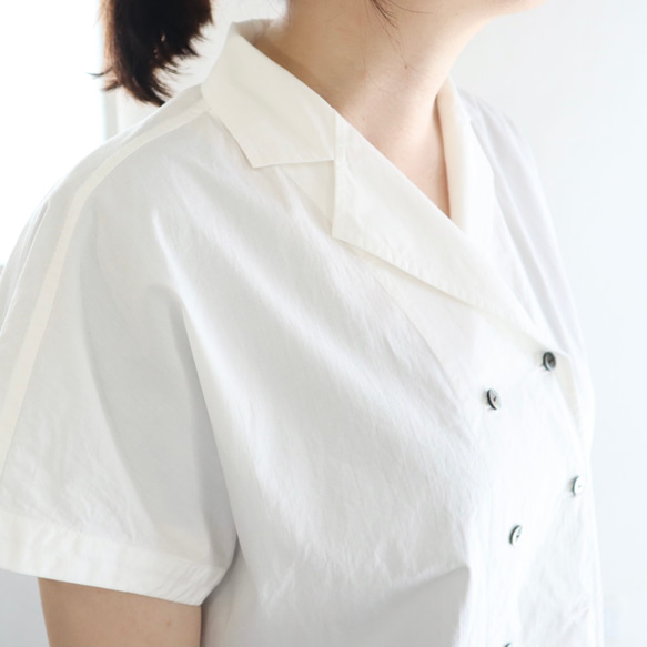 tailored french shirt (w/organic cotton) 3枚目の画像