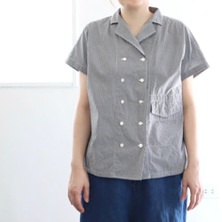 tailored french shirt (p/organic cotton) 2枚目の画像