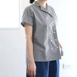 tailored french shirt (p/organic cotton) 3枚目の画像