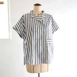tailored french shirt (p/organic cotton) 8枚目の画像
