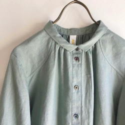 chibi-collar  P blouse (olive) 2枚目の画像