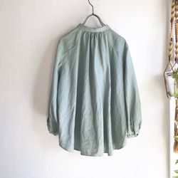 chibi-collar  P blouse (olive) 3枚目の画像