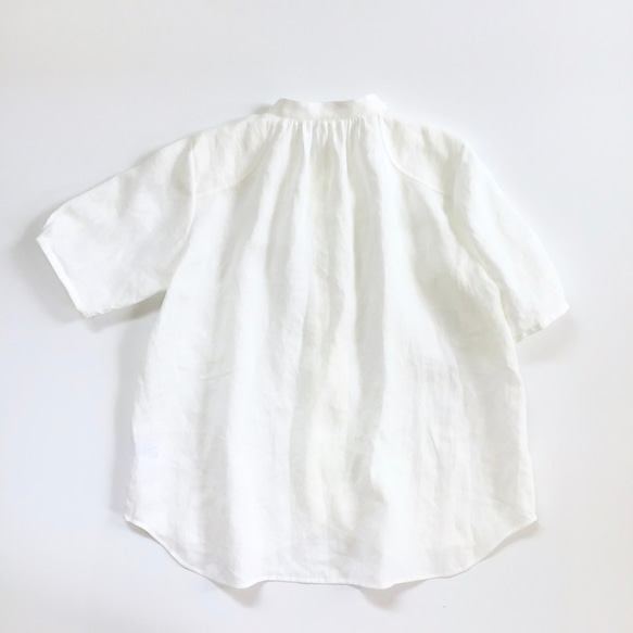 cook P blouse (white/mustard/blue) 18枚目の画像