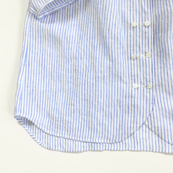 cook P blouse (blue stripe） 6枚目の画像