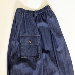 linen denim squash pants 8枚目の画像