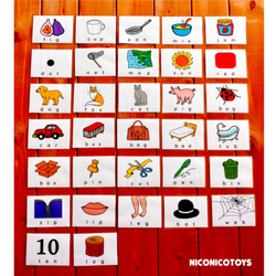 英単語クリップパズル　知育玩具　フラッシュカード　CVC Word Cards 4枚目の画像