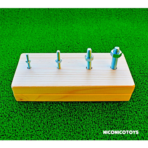 ボルトとナットのねじ回し スクリューボード3 知育玩具