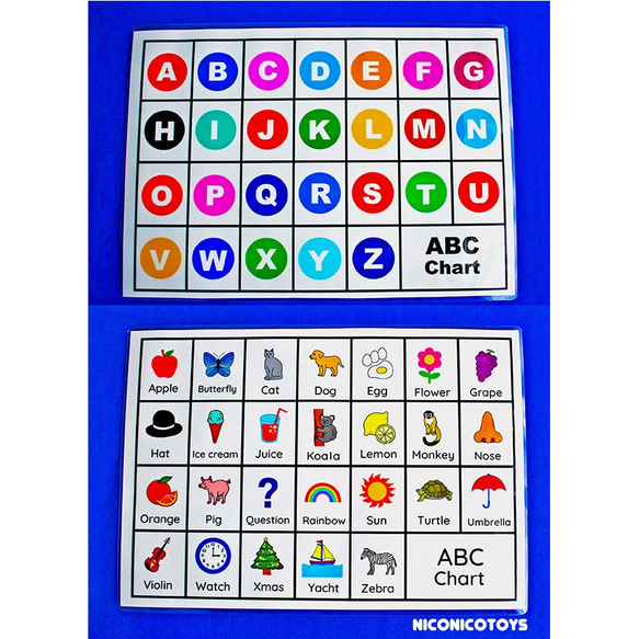 虹色 ABC パズル　知育玩具 6枚目の画像
