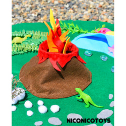 恐竜 プレイマット　知育玩具 　ダイナソー 2枚目の画像