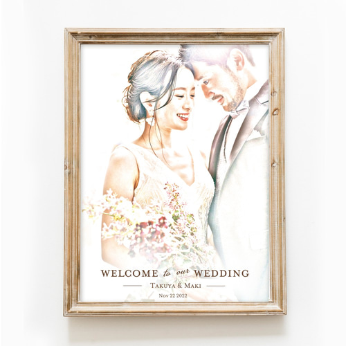 ウェディング ウェルカムボード 写真入り ウェルカムボード｜キャンバス（ウェディング・結婚式