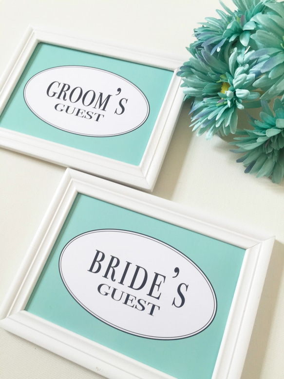 サムシングブルー♡ウェディング受付サイン 1枚目の画像