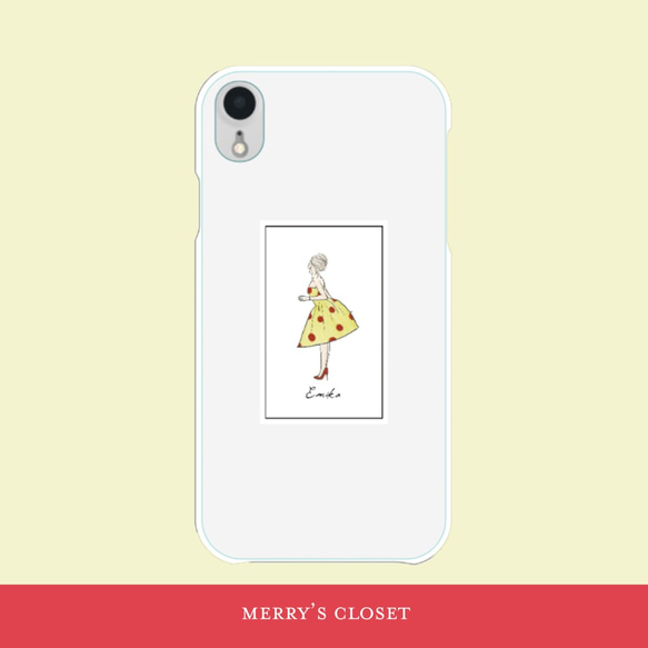 【iPhone SE2対応】〜MERRY'S CLOSET〜選べるドレスデザイン♡クリアスマホケース 2枚目の画像