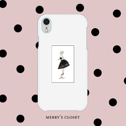 選べるドレスデザイン♡透明クリアスマホケース◇MERRY'S CLOSET◇【iPhone SE2対応】 1枚目の画像