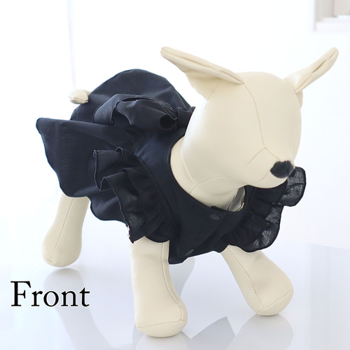 犬服⭐︎ハンドメイド♡リボンワンピース（チェック） きゃんナナ CanNana 白襟タータンチェックワンピース 1143【小型