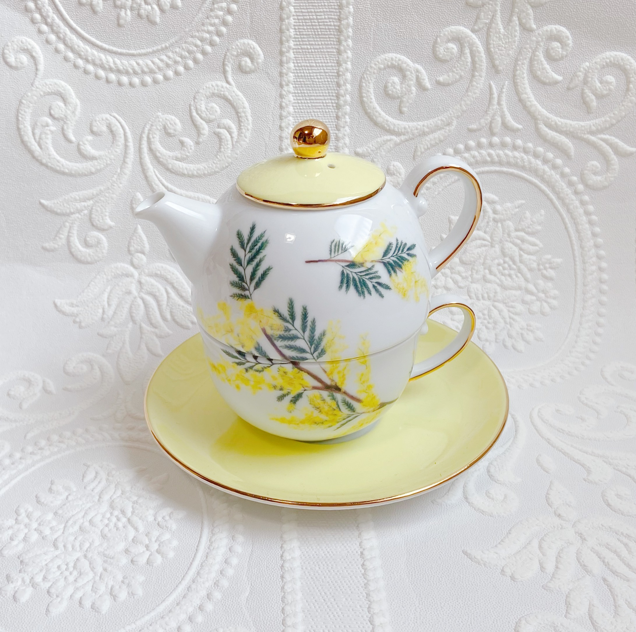 華やかミモザのティーフォーワン