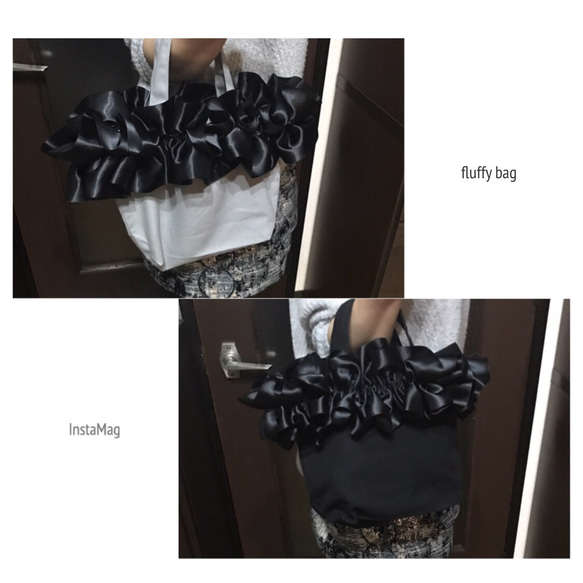 【受注生産】ふわふわリボンが可愛い♡fluffy bag 3枚目の画像