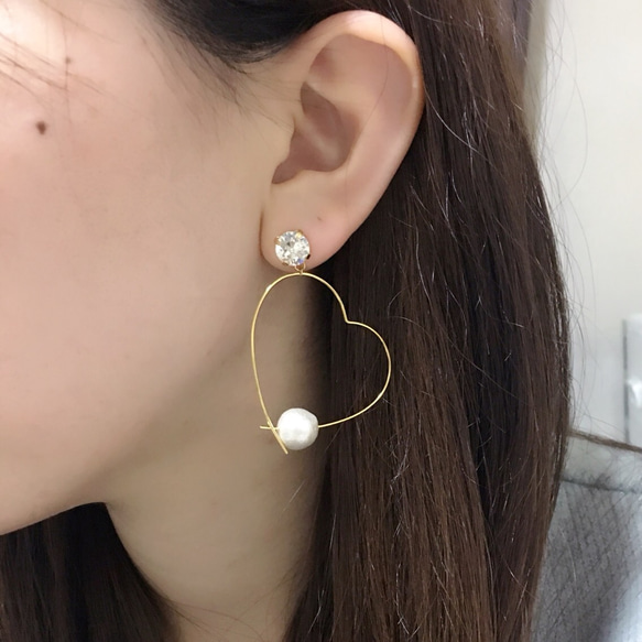 bijou&heart pearl pierce＊ 2枚目の画像