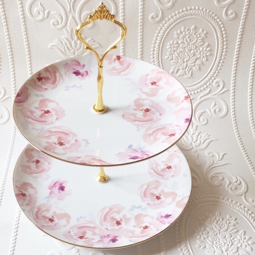 ふんわりローズの上品エタージェラ(ケーキスタンド) その他キッチン