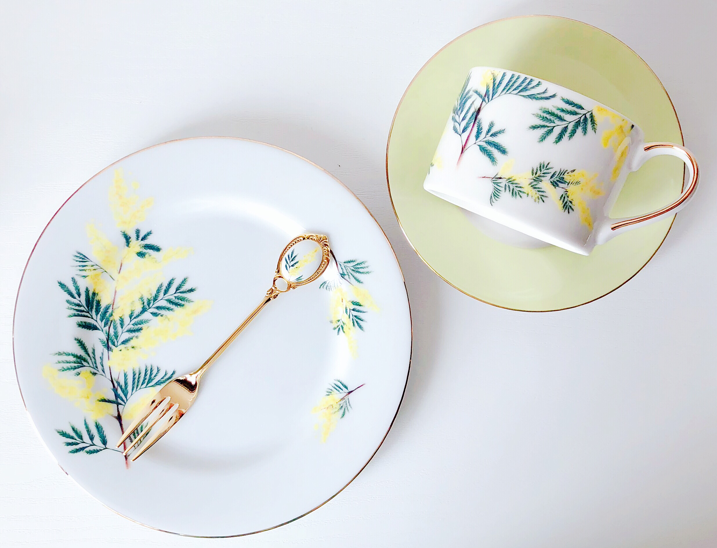 【Creema限定！】鮮やかイエロー♪ミモザのティーセット福袋